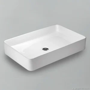 Elegant Countertop Vessel Sink - White 36645-WHT Acritec