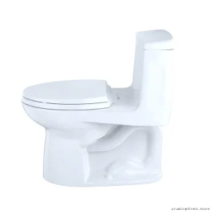 Elongated One-Piece Toilet with SoftClose Seat - Low Flow Cotton White UltraMax