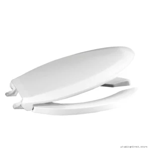 For Commercial Use Elongated Open-Front White Toilet Seat - 820STSFE-001 CENTOCO