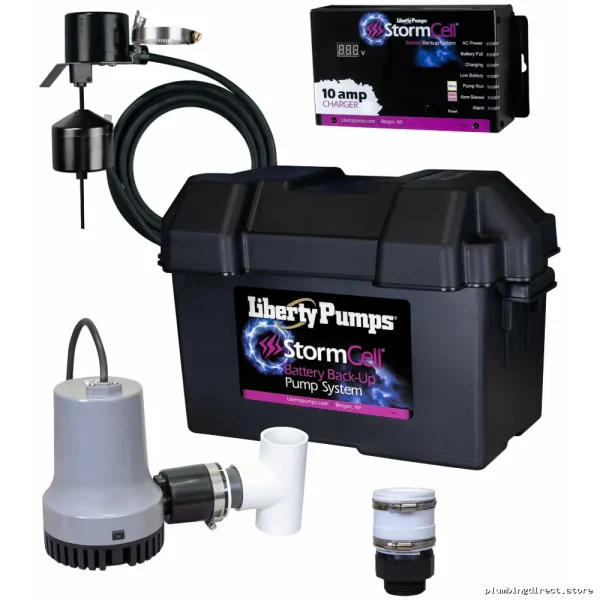 Emergency 12V Battery-Powered Sump Pump (Battery Not Included) 441-10A Liberty Pumps