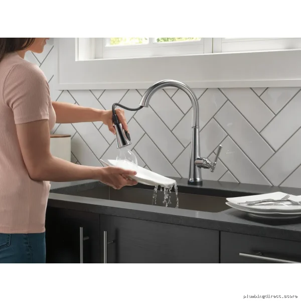 Emmeline Touch-Faucet with Pulldown Spray | Lumicoat Arctic Stainless | Model - Image 2