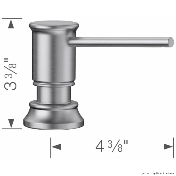 Empressa Modern Stainless Steel Soap Dispenser – Contemporary Design 442517 Blanco - Image 2