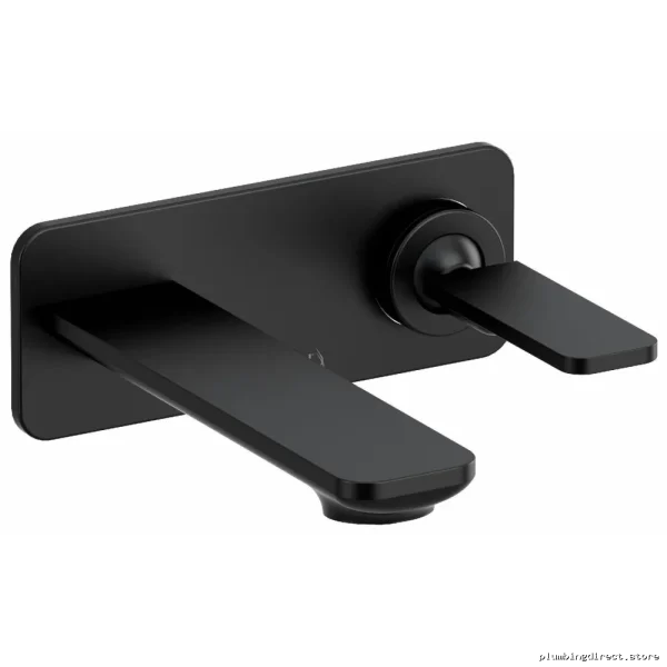 Equinox 1.2 GPM Black Wall Mount Faucet with Lever Handle - EQ11BK RIOBEL