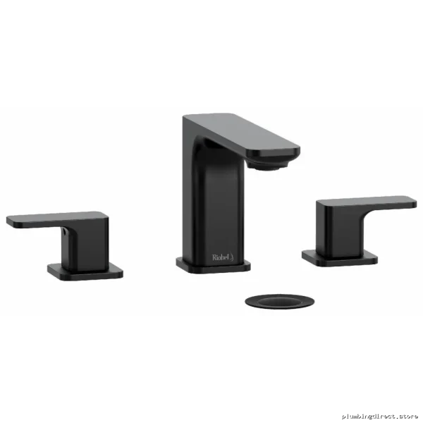 Equinox Black Widespread Faucet with Lever Handle 1.2 GPM - EQ08BK RIOBEL