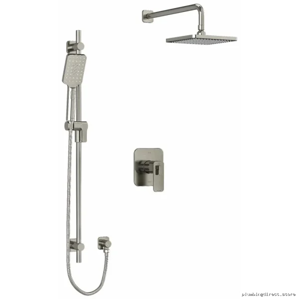 Equinox Ceiling Mounted Shower Faucet Trim Complete Set - Brushed Nickel