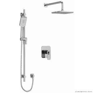 Equinox Chrome Shower Faucet Trim with Ceiling Arm - TKIT323EQC-6 RIOBEL
