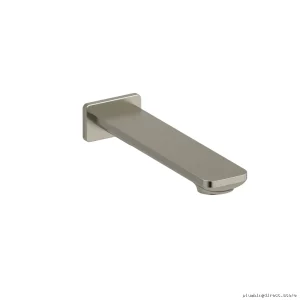 Brushed Nickel Tub Spout - Equinox Modern Bathroom Fixture with Polished Brushed Nickel Finish EQ80BN