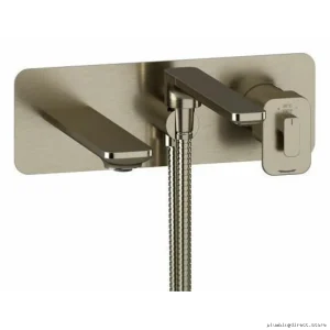 Equinox Luxury Tub Filler - Brushed Nickel Wall Mount