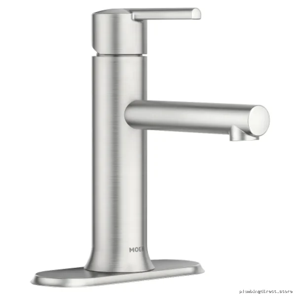 Brushed Nickel Single-Hole Bathroom Faucet w/Escutech-Stainless Resistant - Image 3