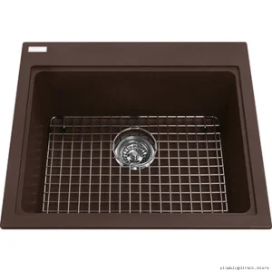 Kindred Mythos 1 Espresso Granite Drop-In Kitchen Sink KGSL2023-8ES