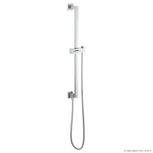 Euro Chrome Shower Slide Bar with Hose - System Component, Chrome Finish, Brizo 74799-PC