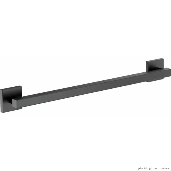Euro Square Brizo 24-Inch Matte Black Grab Bar | Series Model 69380-BL