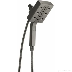 Euro Squared Luxe Steel Two-In-One Handheld/Fixed Shower Head