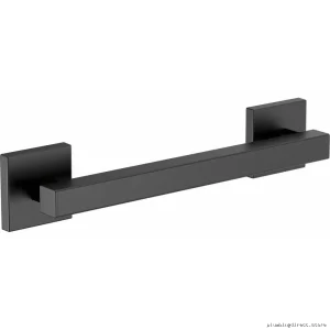 Euro Style Bathroom Safety Grab Bar in Matte Black Finish