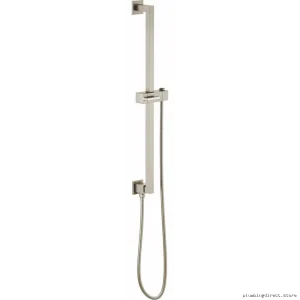 Euro Style Shower Slide Bar with Hose in Luxe Nickel Finish