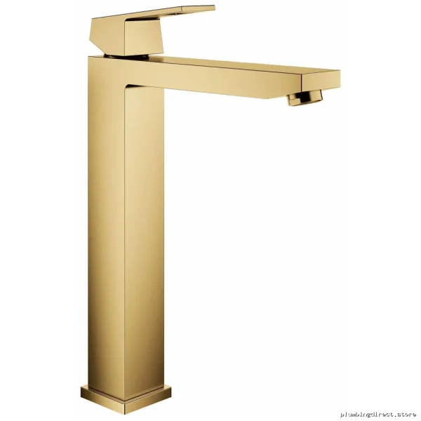 Eurocube Contemporary Single Hole Vessel Sink Faucet - Brushed Cool Sunrise - Image 3