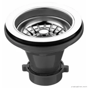 Excalibur EA-114 Stainless Steel Drain Strainer & Tailpiece Set