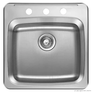 Excalibur Stainless Steel Drop-In Kitchen Sink 3 Hole 1 Bowl ESL2020