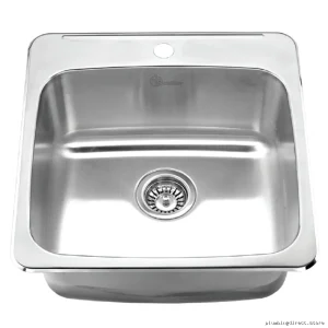 Excalibur Stainless Steel One-Hole Single Bowl Drop-In Sink