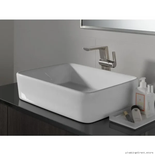 Delta 799-SS-PR-DST Vessel Sink Faucet - Durable Lumicoat Stainless Steel Finish