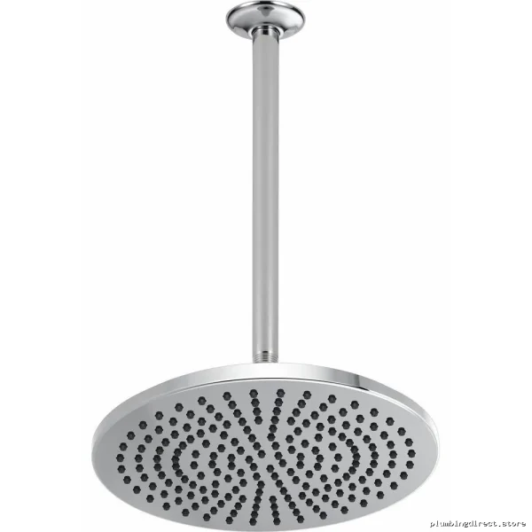 Brizo 12-Inch Round Rainfall Shower Head - High Flow 2.5 GPM Chrome Finish Model PC