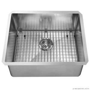 Kindred 24-inch Stainless Steel Undermount Kitchen Sink with Grid