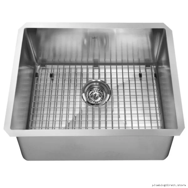 Kindred 24-inch Stainless Steel Undermount Kitchen Sink with Grid