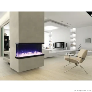 Amantii Real Flame Electric Firepl w/Indoor Outdoor Use