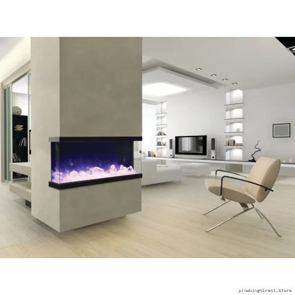 Amantii Real Flame Electric Firepl w/Indoor Outdoor Use