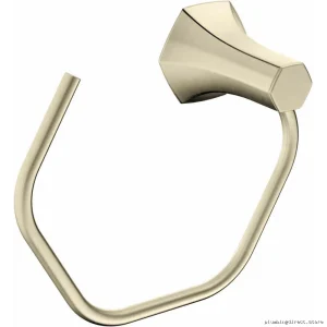 Hansgrohe Locarno Towel Ring (04836820) in Brushed Nickel - Modern Bathroom Accessory