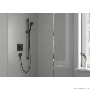 Wall Outlet with Check Valve by FixFit - Matte Black Hansgrohe 26455671