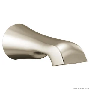 Flara Compact Polished Nickel Tub Spout Diverter - Space-Saving Moen Compatible S990NL