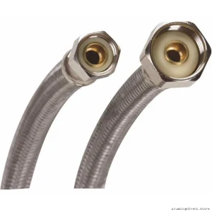 FLUIDMASTER B1F12 Set of 12 Flexible Faucet Adapters - 3/8-inch Compression to 1/2-inch FIP