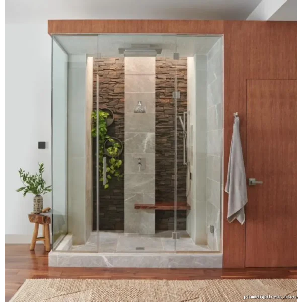 Frank Lloyd Wright LED Rainfall Shower Head - Luxe Nickel 2.5 GPM - Image 2