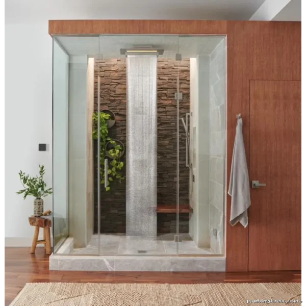 Frank Lloyd Wright LED Rainfall Shower Head - Luxe Nickel 2.5 GPM - Image 3
