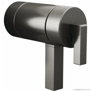 Frank Lloyd Wright Modern Designer Faucet Handle Kit - Luxe Steel Thermostatic Valve Lever