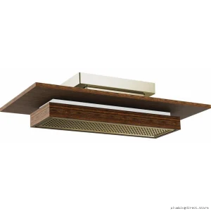 Frank Lloyd Wright Water-Efficient Rain Can Shower Head | Integrated Light | Polished Nickel