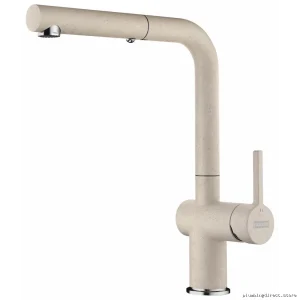 Franke Active Kitchen Faucet with Pull Down Spray - Bichrome & Champagne Finish