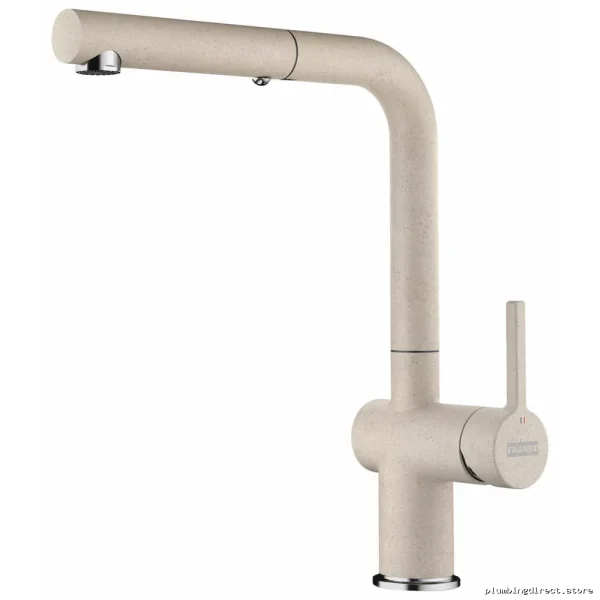 Franke Active Kitchen Faucet with Pull Down Spray - Bichrome & Champagne Finish