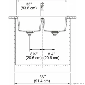Franke Maris Double Bowl Drop-in Kitchen Sink – Stone Grey Fragranite Model MAG