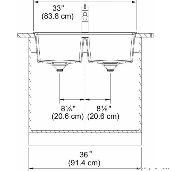 Franke Maris Double Bowl Drop-in Kitchen Sink – Stone Grey Fragranite Model MAG