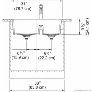 Franke MARIS MAG660 Stone Grey Granite Composite Drop-In Kitchen Sink - Single & Half Bowl