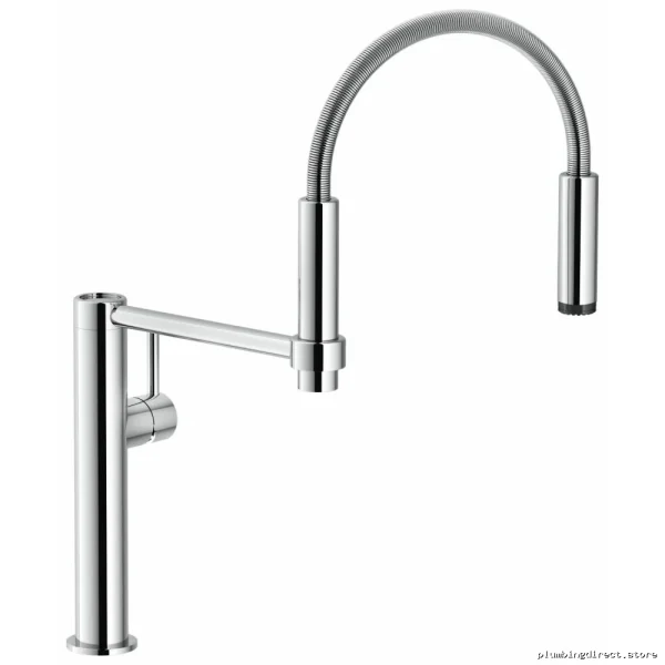 Franke Pescara Chrome Pull-Down Kitchen Faucet - Semi-Pro Sprayer FF4400 - Image 3