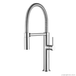 Stainless Steel Pull-Down Kitchen Faucet - Franke Pescara Semi-Pro L Model FFPD4450