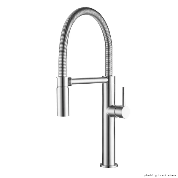 Stainless Steel Pull-Down Kitchen Faucet - Franke Pescara Semi-Pro L Model FFPD4450