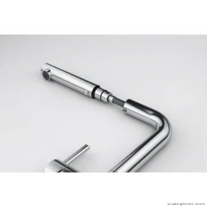 Franke Polished Chrome Kitchen Faucet with Pullout Spray for Active Use