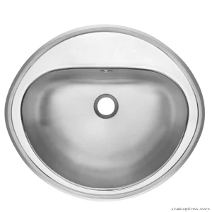 Franke Stainless Steel 1-Hole Drop-In Sink for Modern Bathroom V1619-5-1