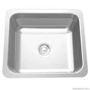 Stainless Steel Commercial-Grade 1-Bowl Under-Mounted Sink | Franke UCS4608-316P-1