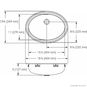 Franke V1418-5D Stainless Steel Drop-In Sink for Modern Bathrooms