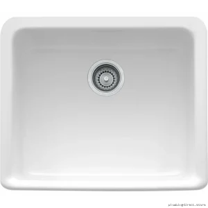 Franke Manor House White Single Bowl Apron Front Kitchen Sink (19.5" x 20") - MHK110-20WH